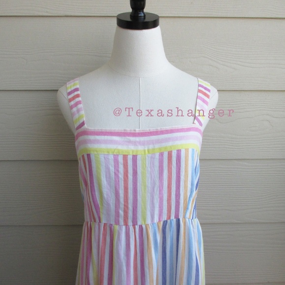 NWT Banjanan Daniella Dress M Medium Candy Stripe - Picture 11 of 16